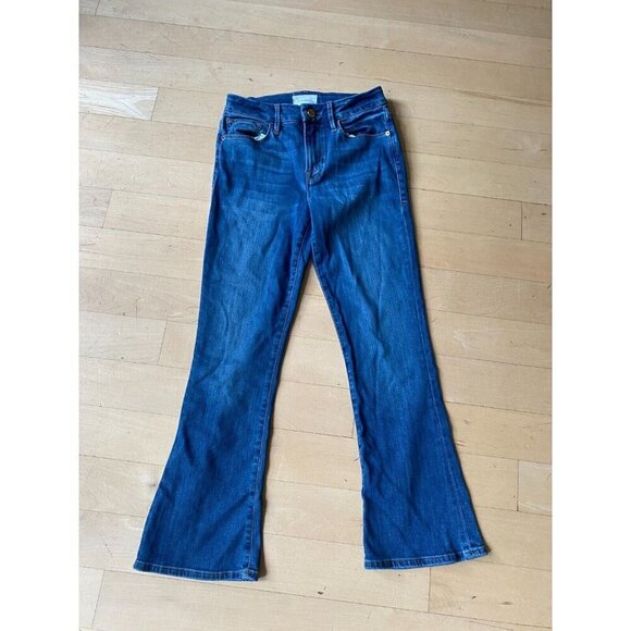 Frame blue "Le Crop Mini Boot" Womens jeans sz 26 - Picture 2 of 7